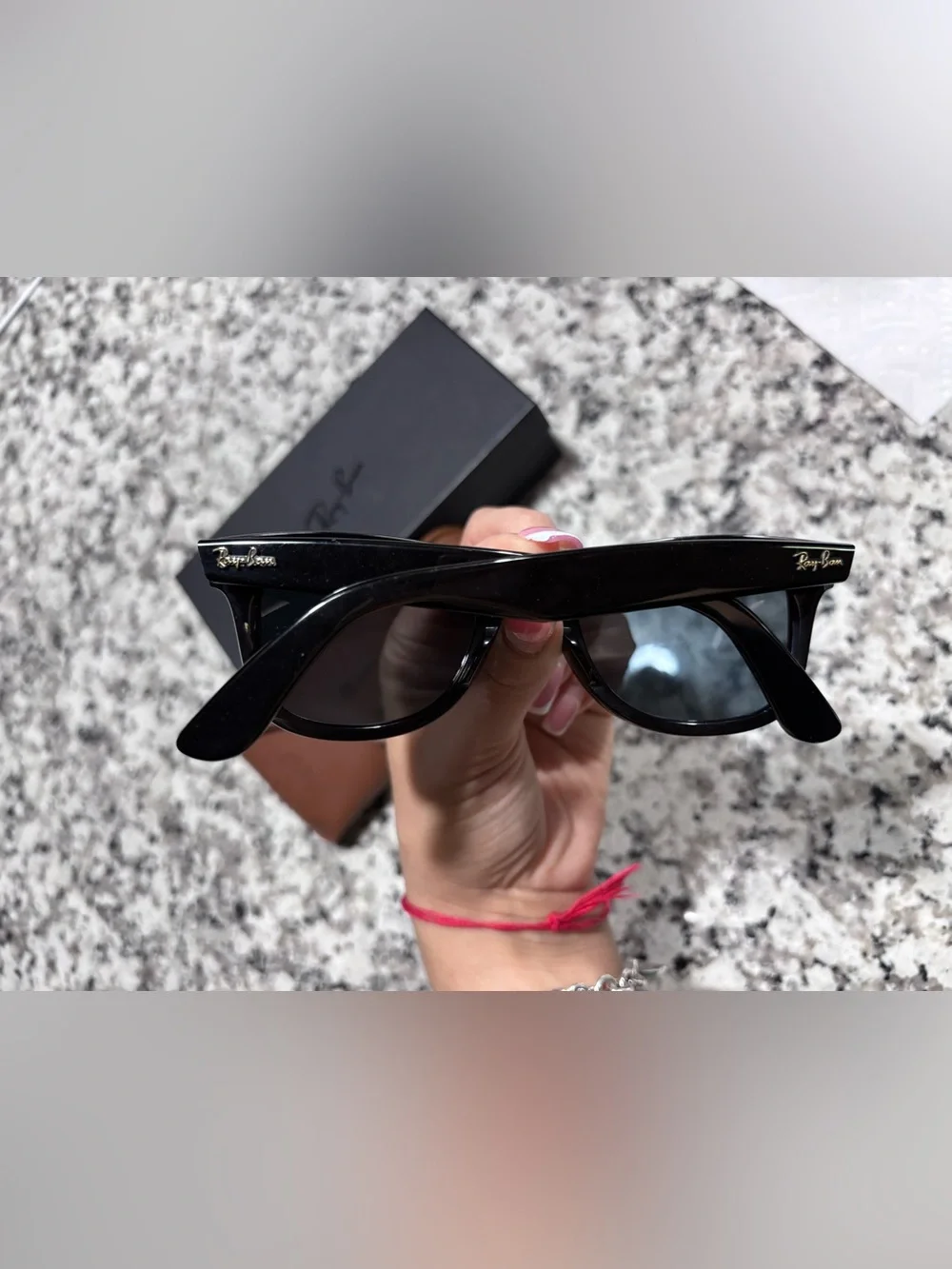 Ray-Ban Black Wayfarer-Style Men’s Sunglasses